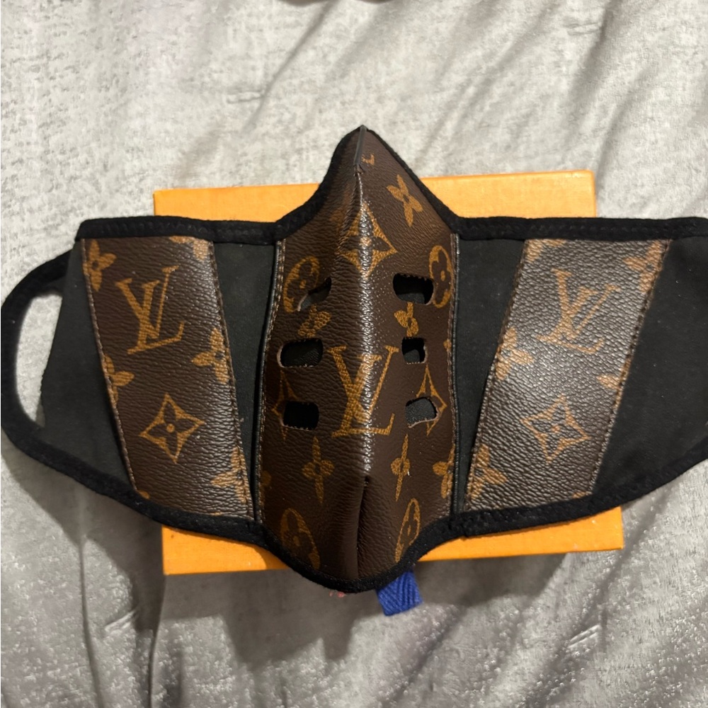 Louis Vuitton Brown and Black Monogram Mask